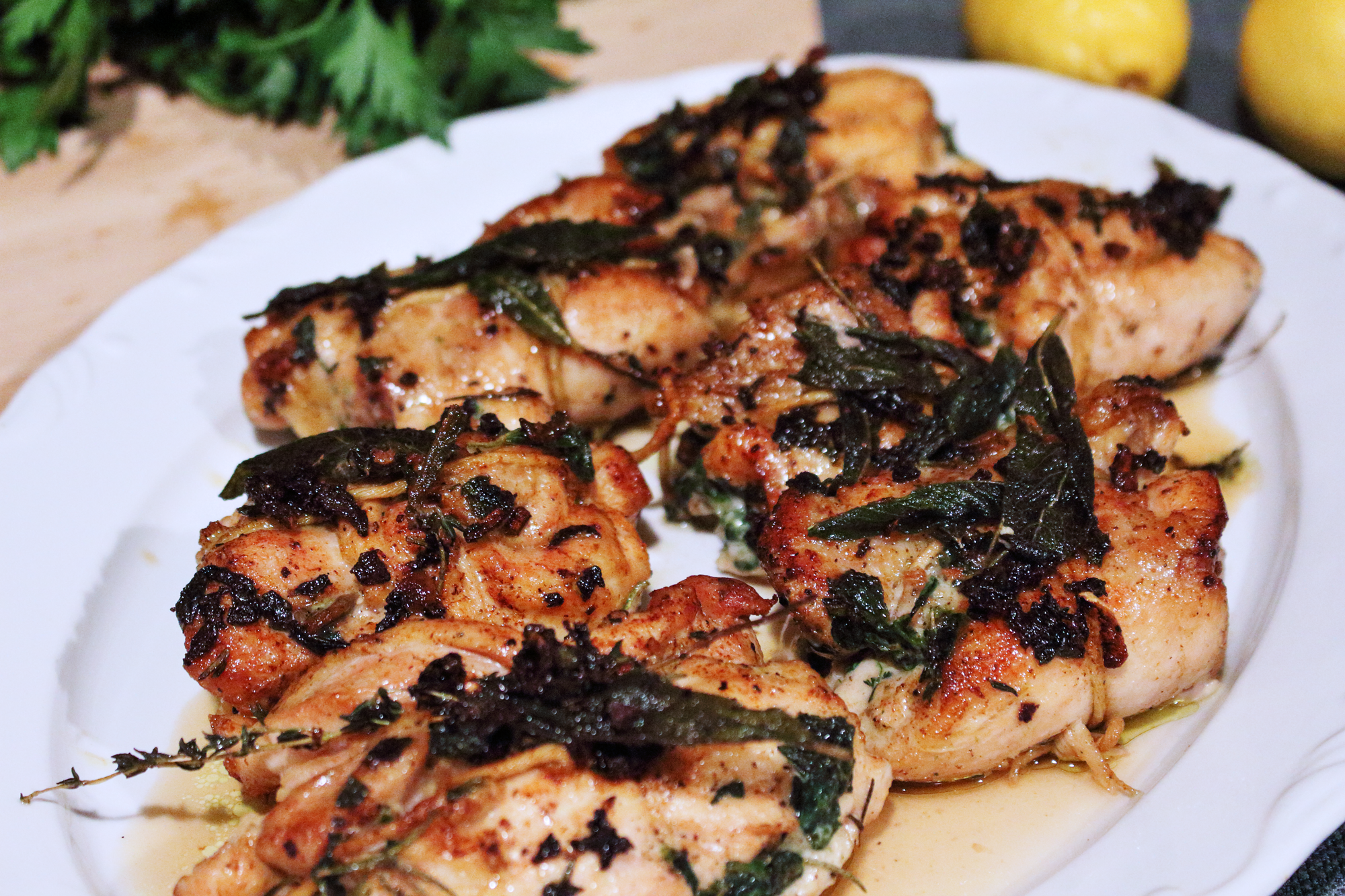 Spinach Mushroom and Cheese Stuffed Chicken Thighs - Epicure