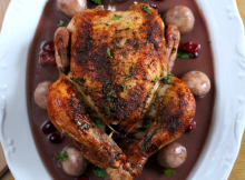 Roast Chicken With Cranberries