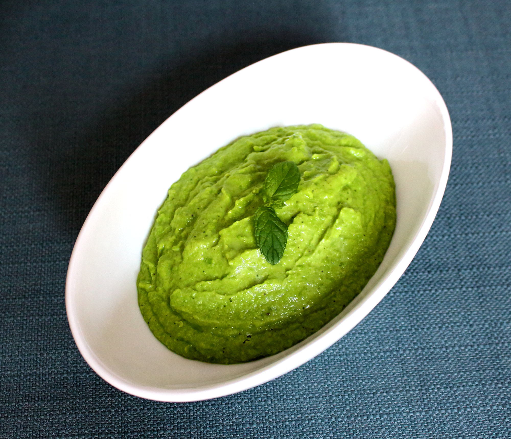 pea and mint purã©e