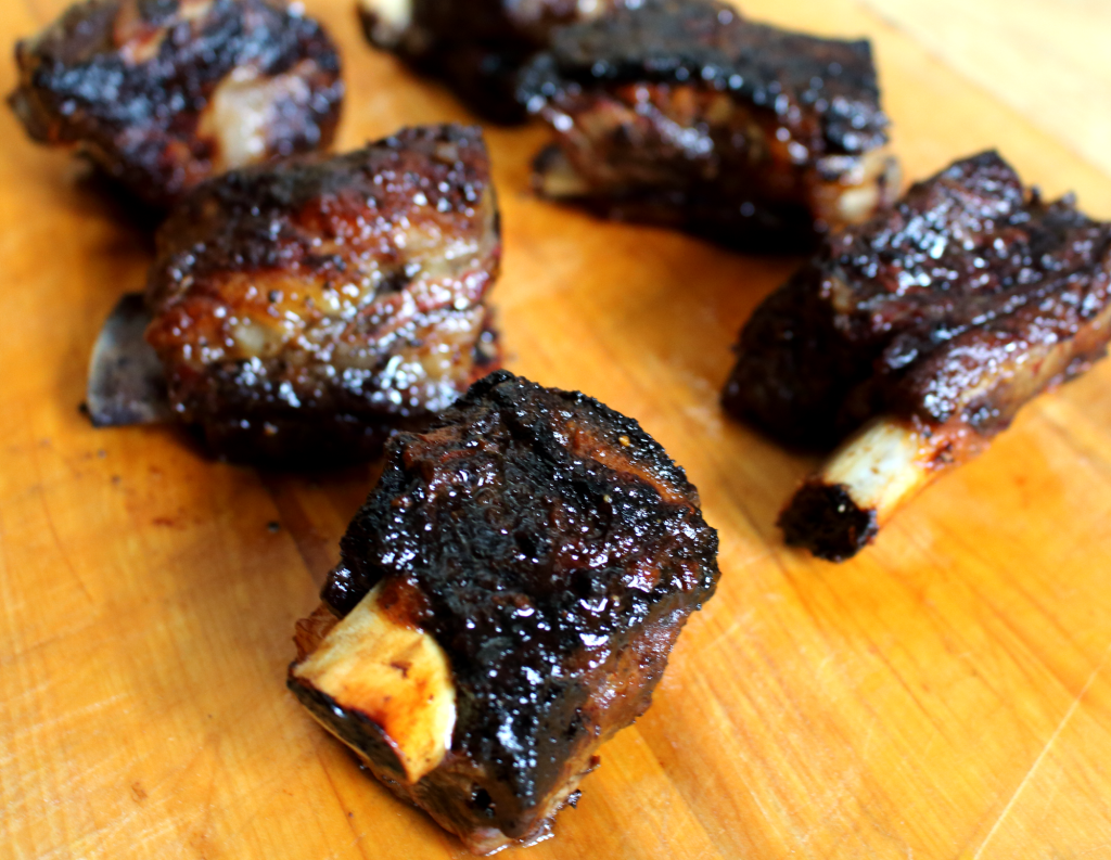 beer brined barbecued short ribs