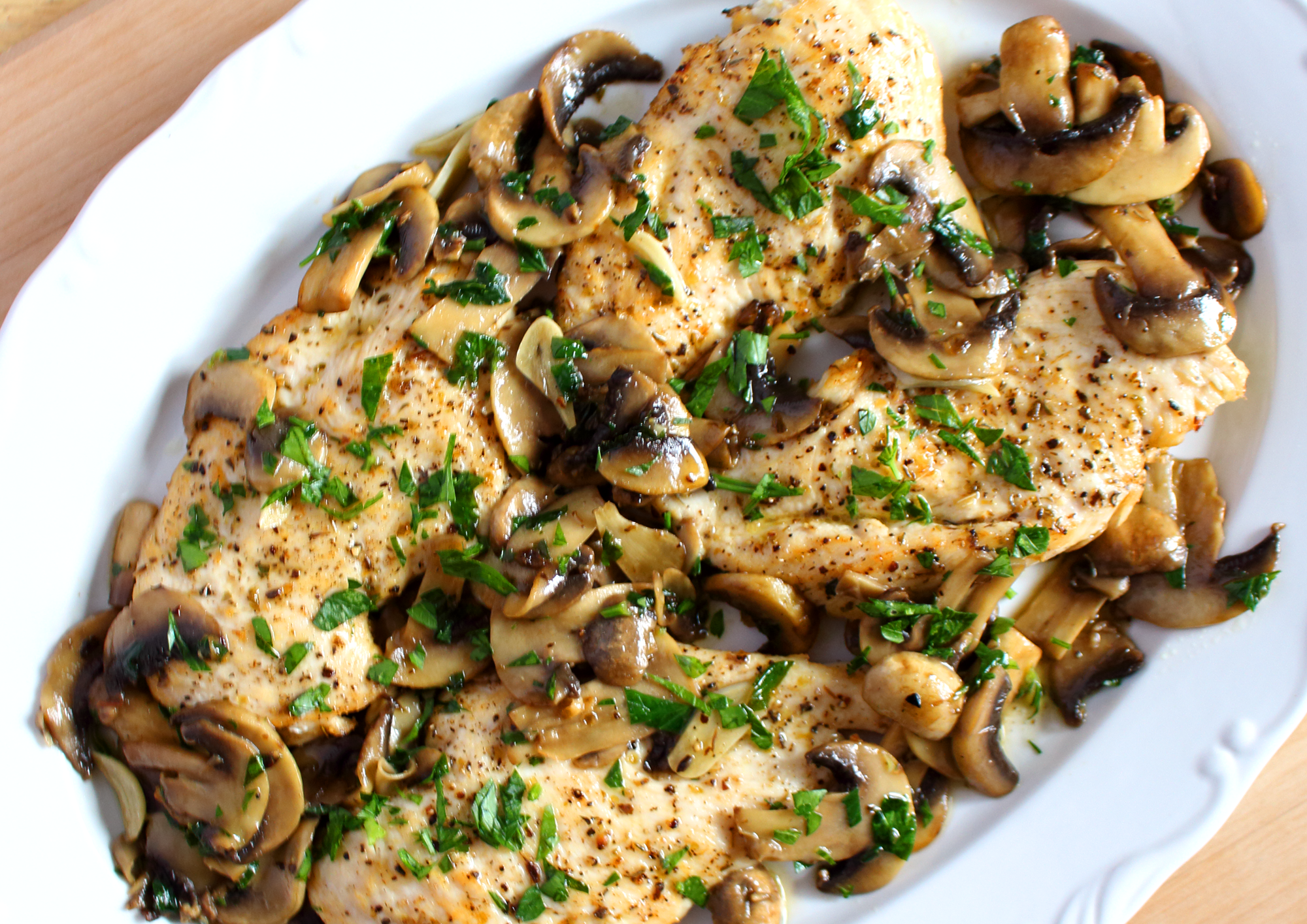 mushroom oregano chicken