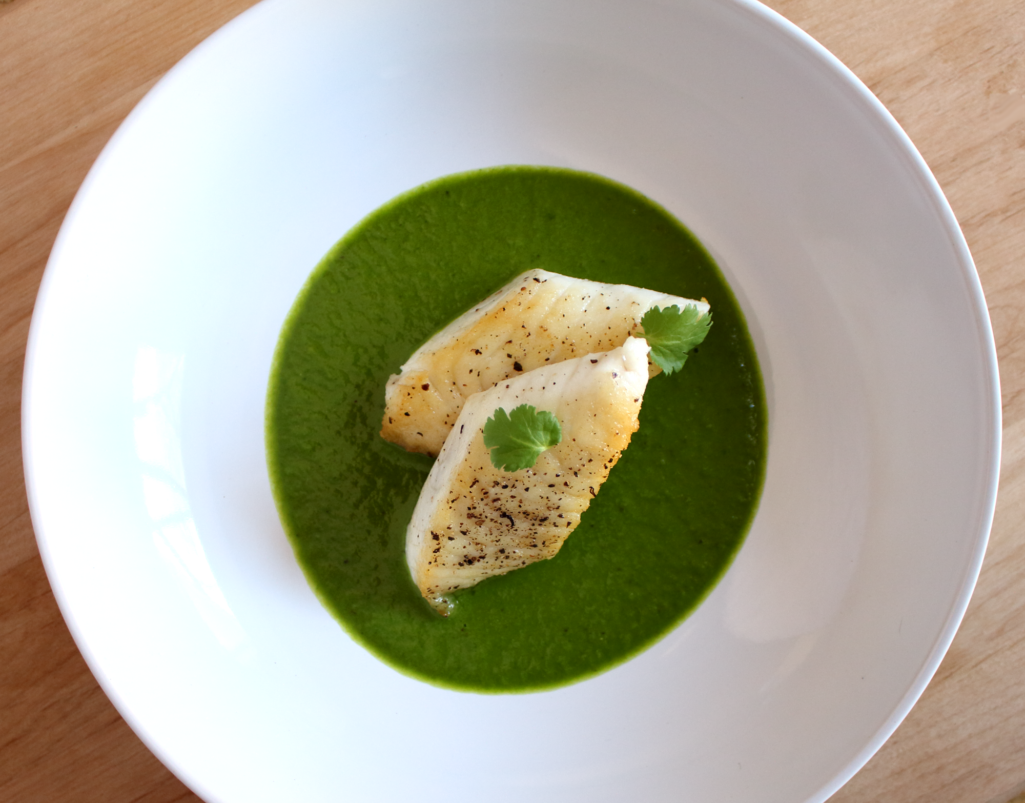 tilapia with cilantro pesto