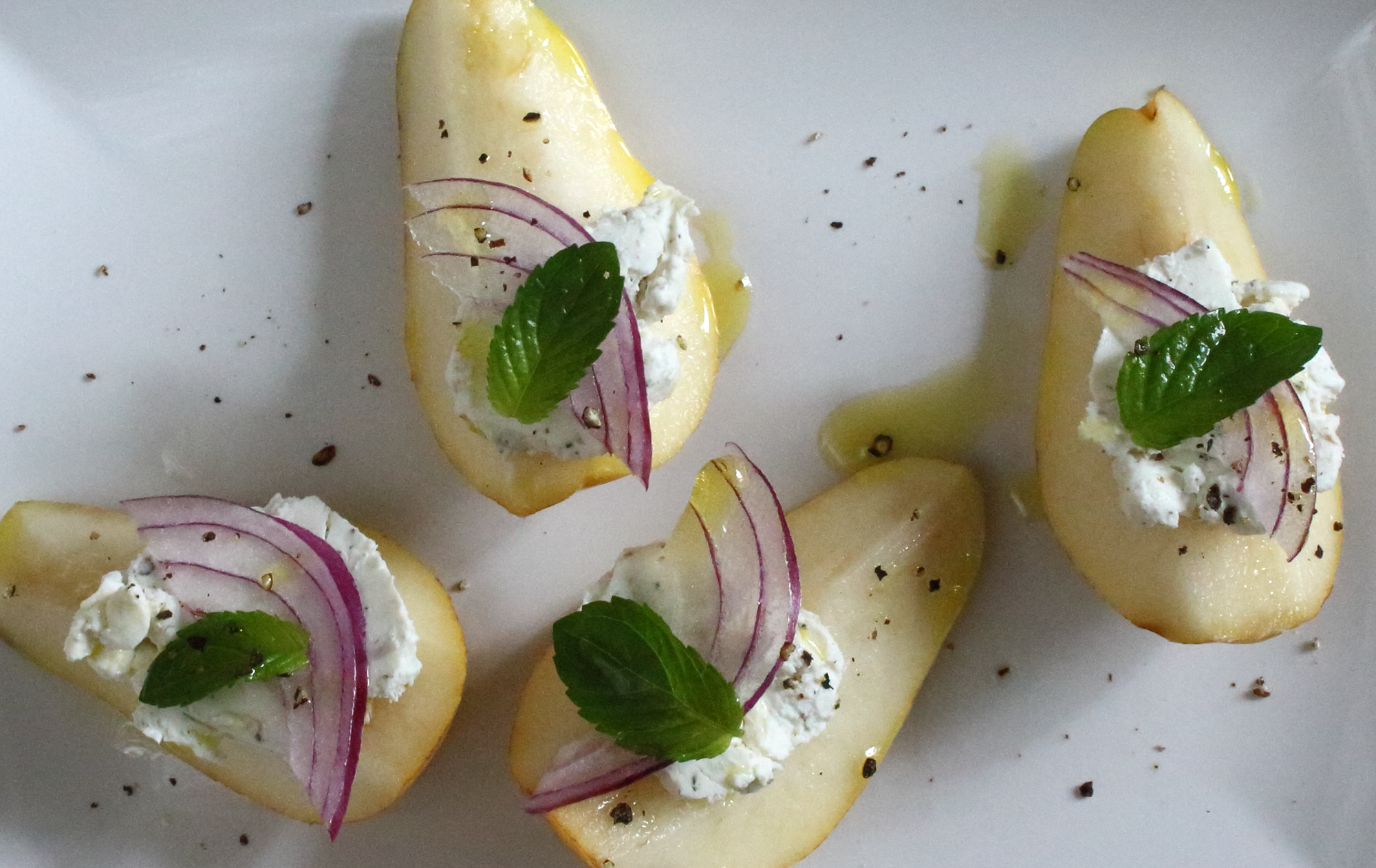 pears with goat cheese